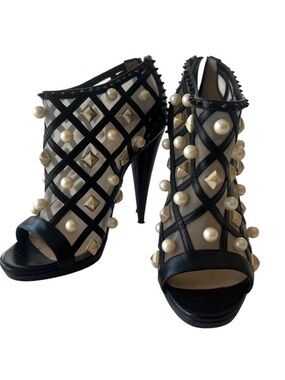 Gorgeous Rare! Christian Louboutin Pearl High Heel Sandals original $3700